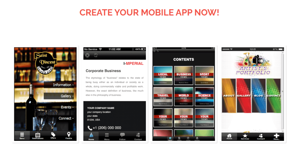 Create Your Mobile App NOW