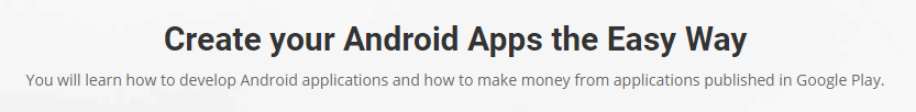 android apps the easy way